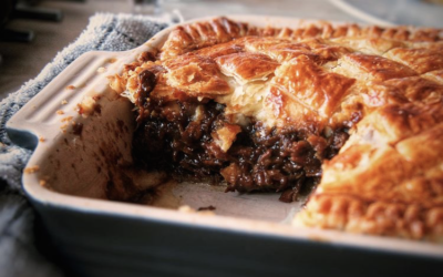 Love Lane Imperial Stout, Steak & Cheddar Pie